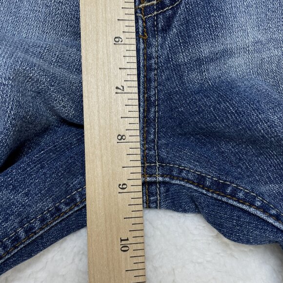 Mudd Jeans Delicious Curves Womens Sz 13 Blue Flare Leg Mid Rise Rhinestones - Picture 7 of 12